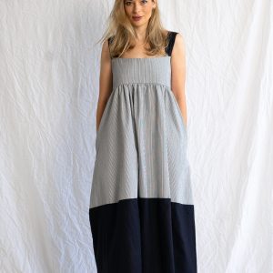 LONG NAVY DRESS